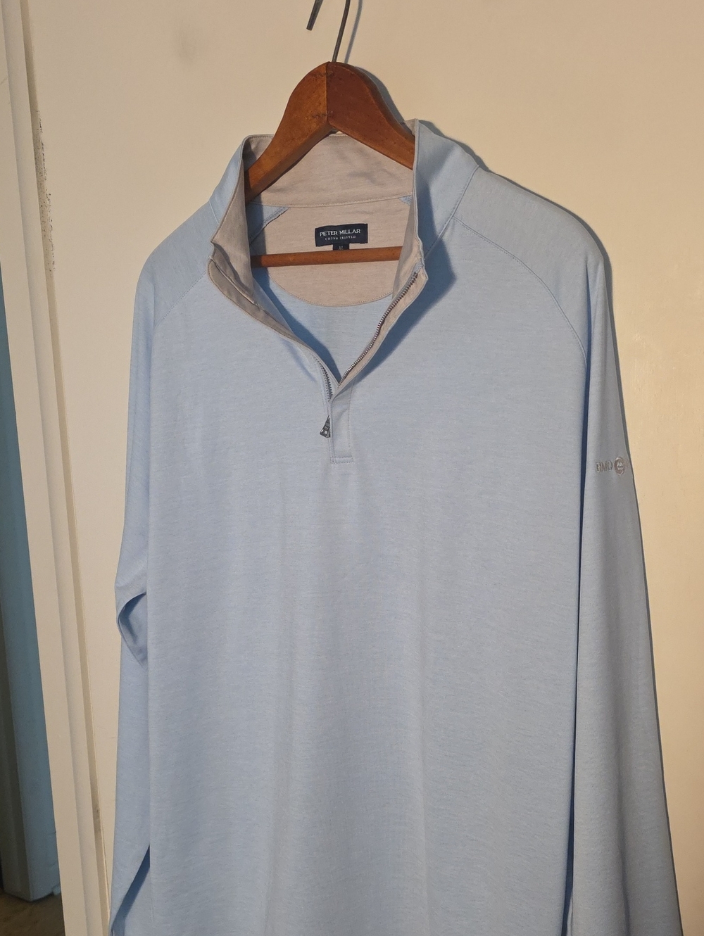 Peter Millar Light Blue Quarter-Zip XL Pullover NWOT PERFECT